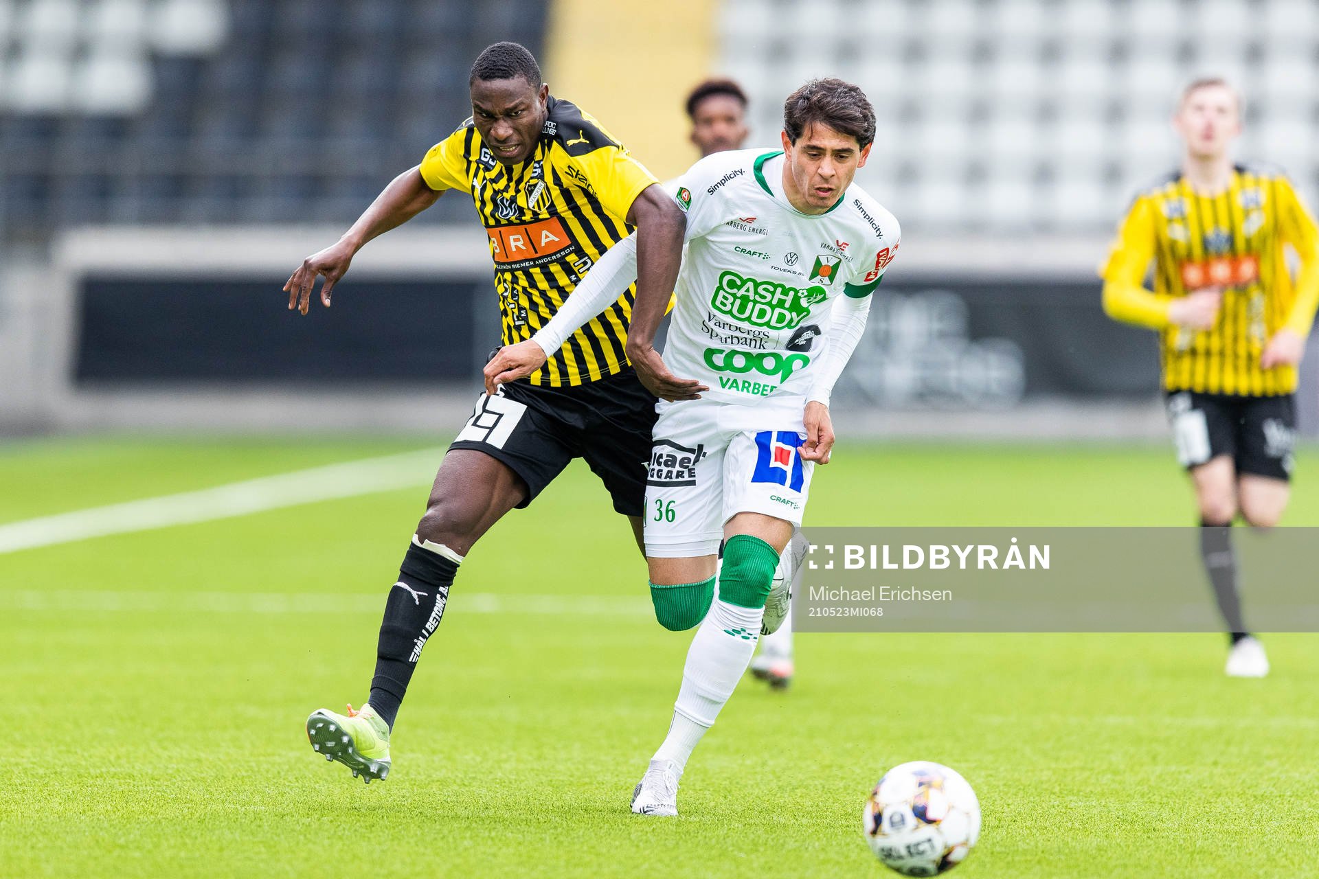 Häckens Godswill Ekpolo och Varbergs Jean Carlos De Brito