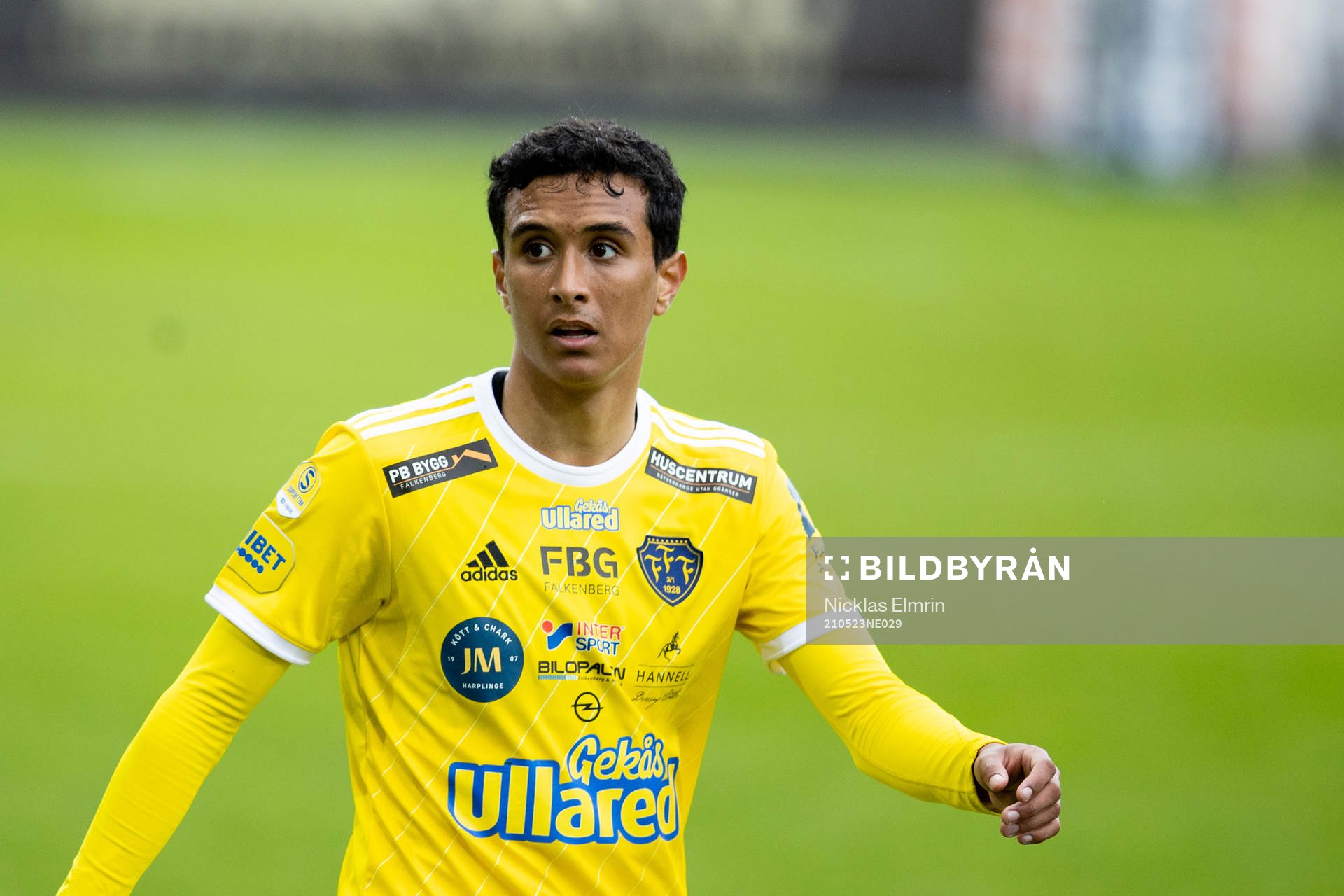 Falkenbergs Oliver Hintsa under fotbollsmatchen i Superettan mellan Falkenberg och Vasalund den 23 maj 2021 i Falkenberg. 
