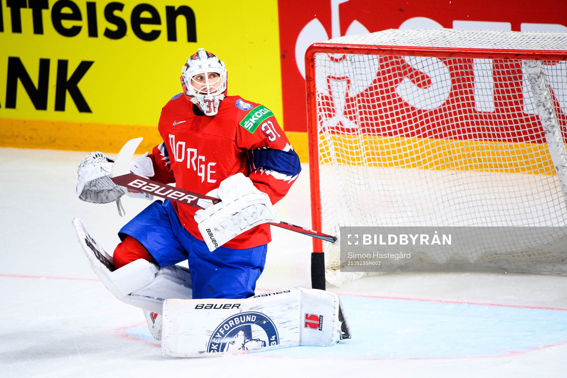 Goalkeeper Jonas Arntzen of Norway