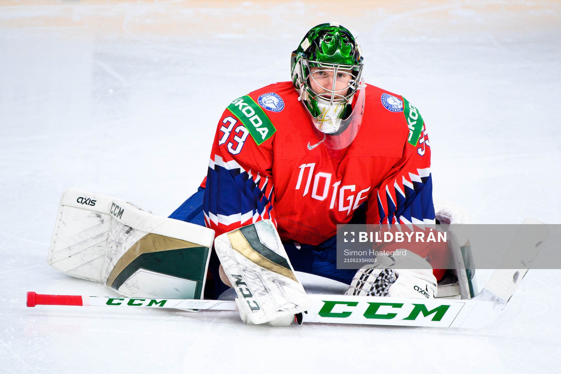 Goalkeeper Henrik Haukeland of Norway