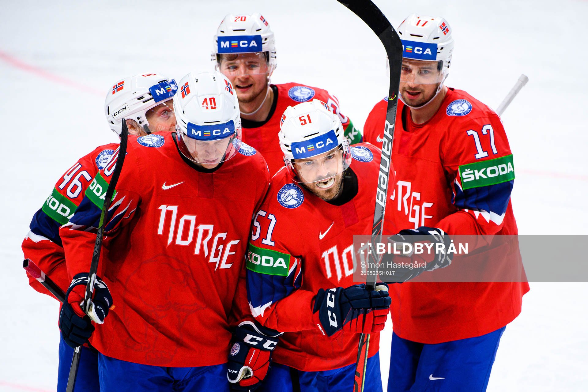 Mats Rosseli Olsen of Norway celebrates the 2-0 goal