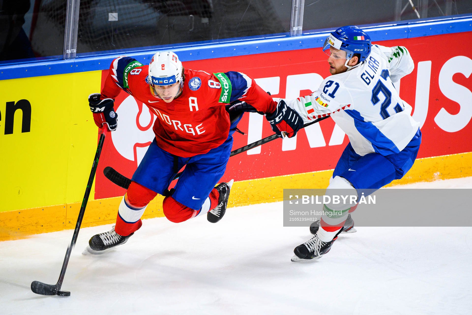 Mathias Trettenes of Norway and Daniel Glira of Italy