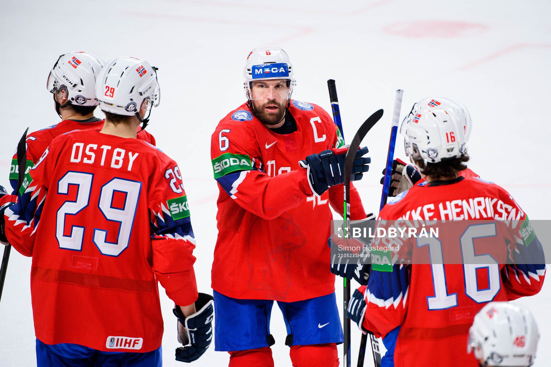 Jonas Holøs of Norway celebrates