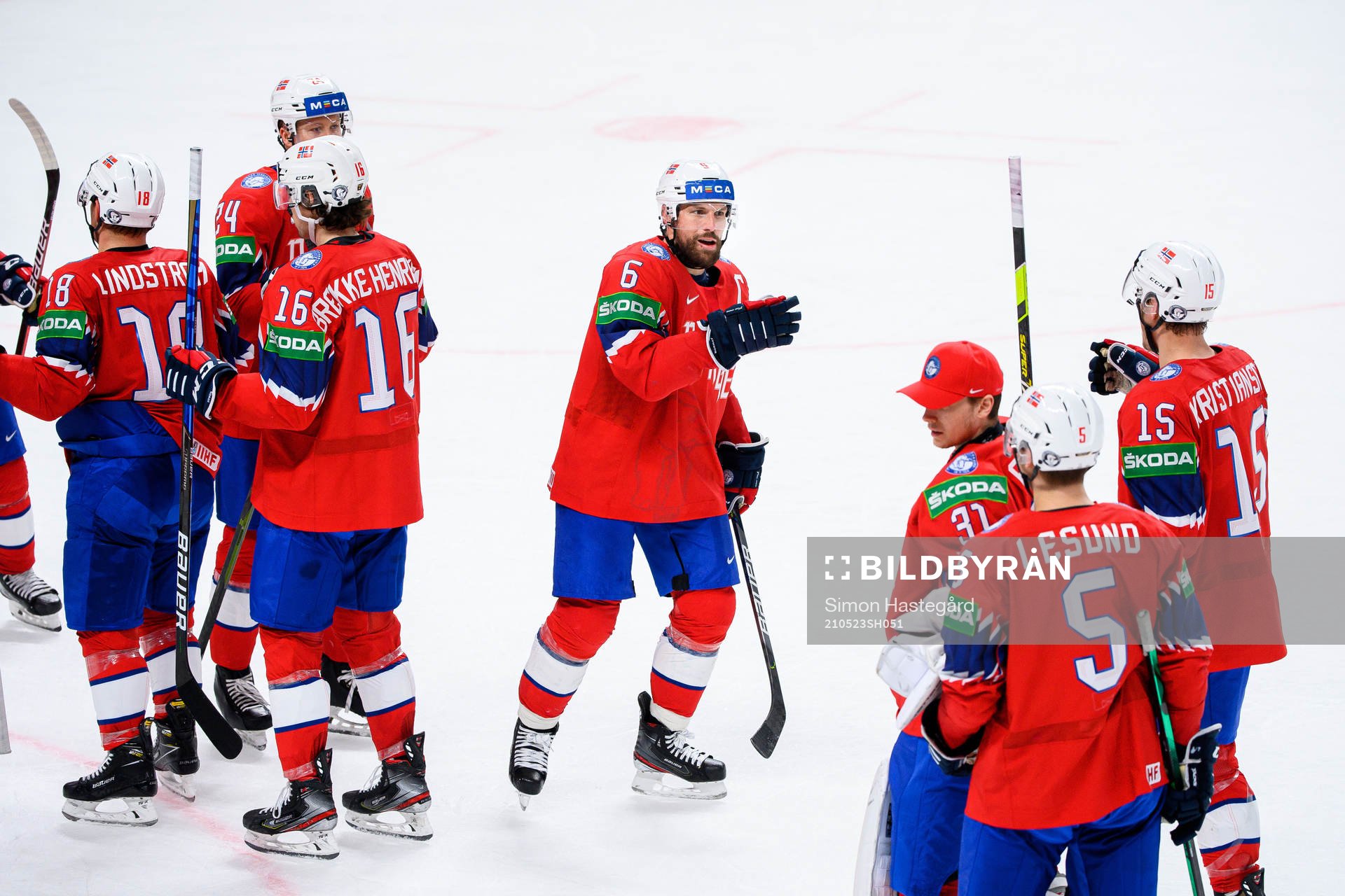 Jonas Holøs of Norway celebrates