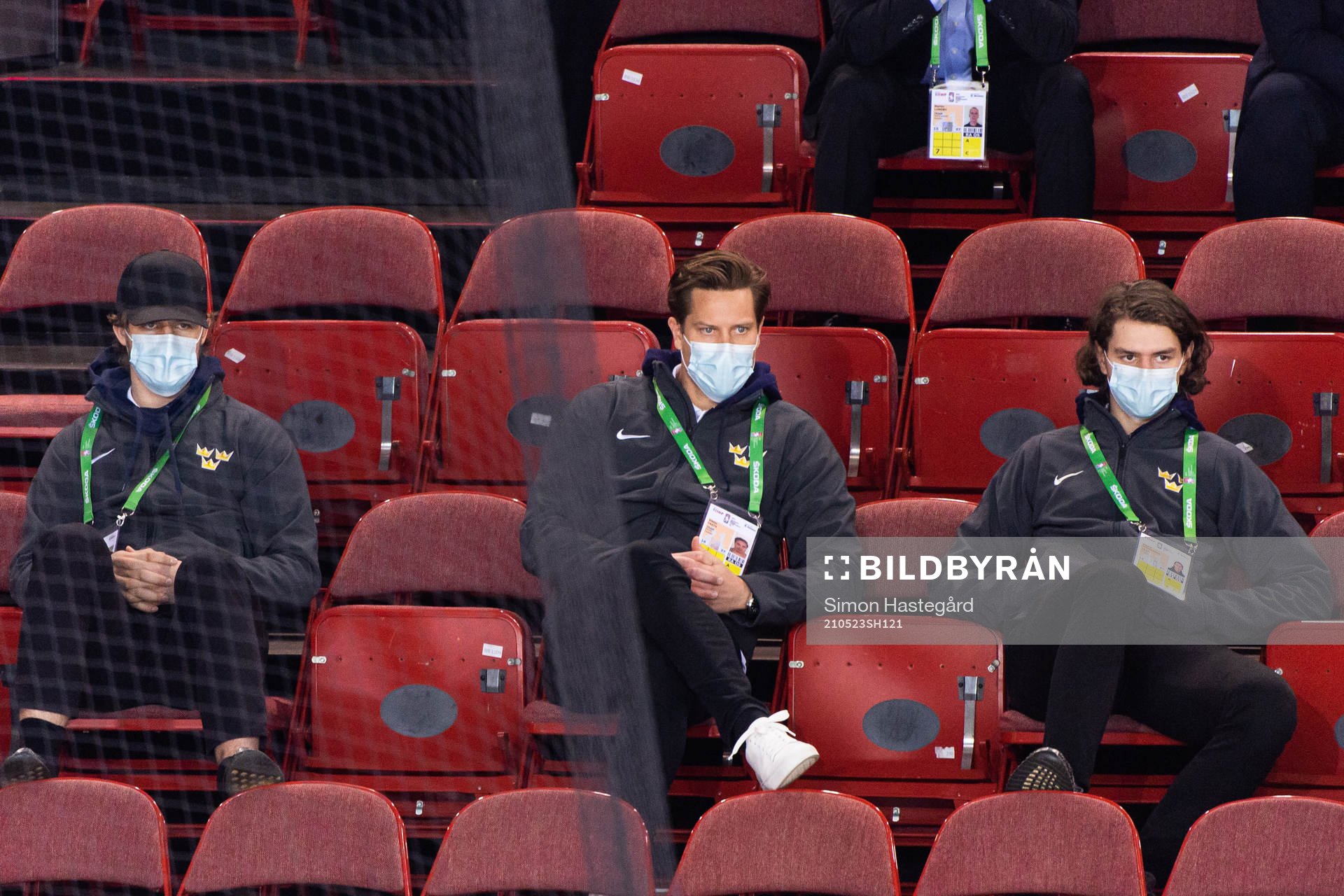 Goalkeeper Viktor Fasth of Sweden in the stands