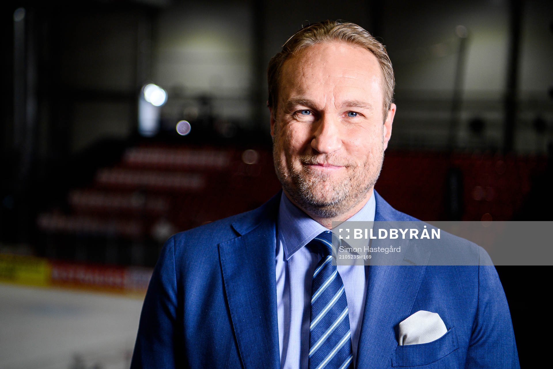 Chris Härenstam of Swedish broadcaster SVT poses for a