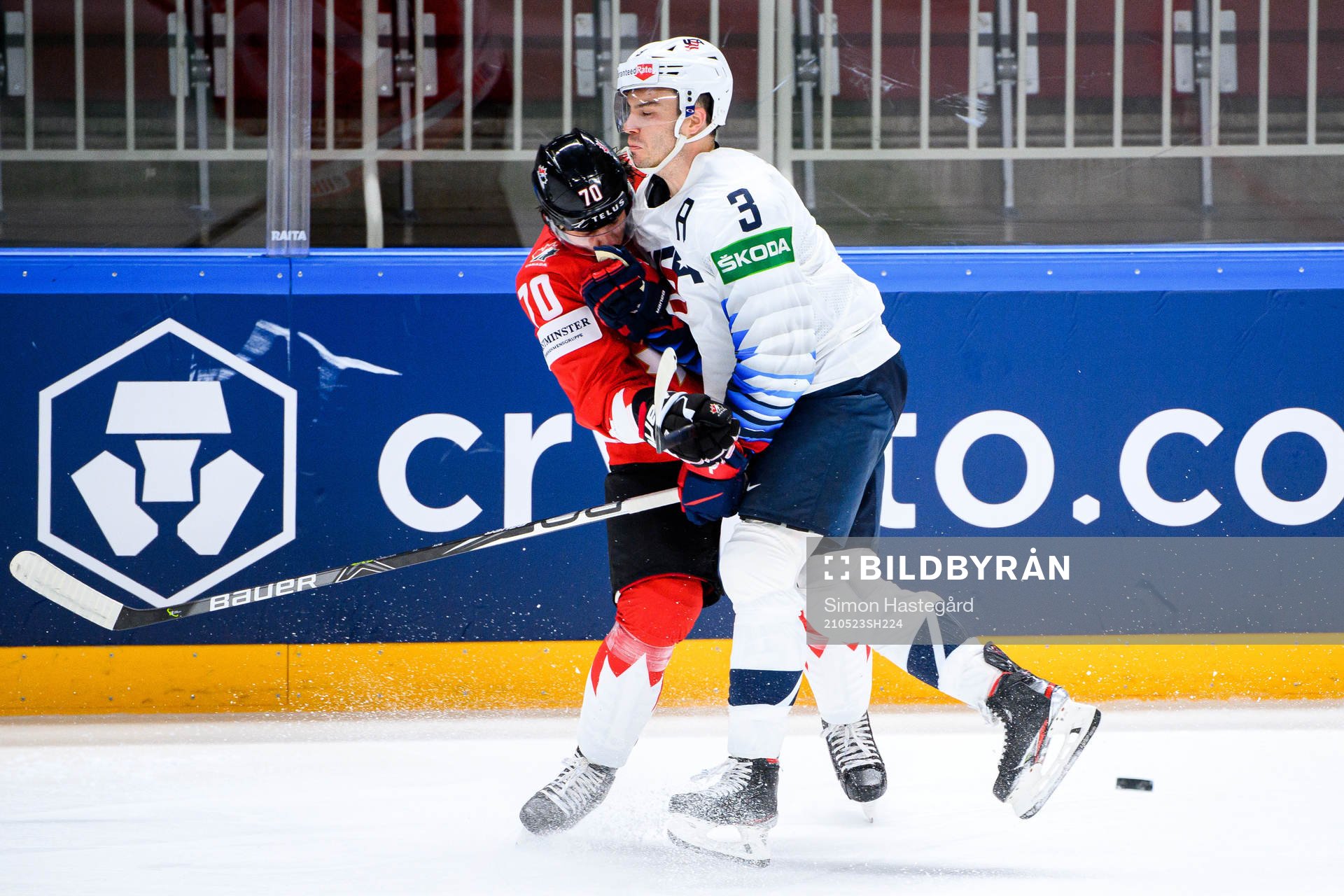 Troy Stecher of Canada and Matt Roy of USA