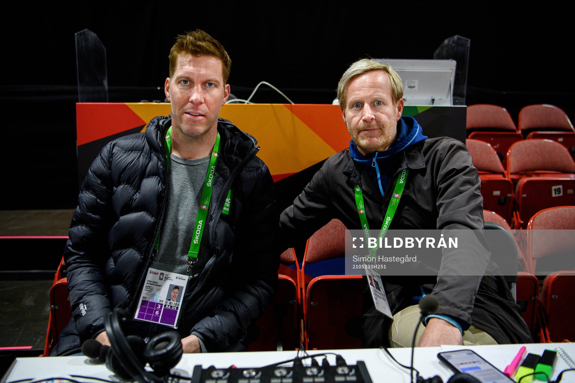 Per Eric Svartvadet and Magnus Wahlman of Swedish Radio