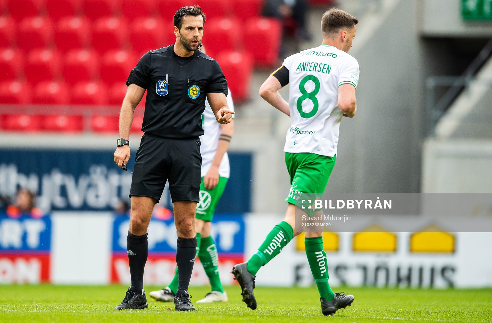 Domare Granit Maqedonci och Hammarbys Jeppe Andersen