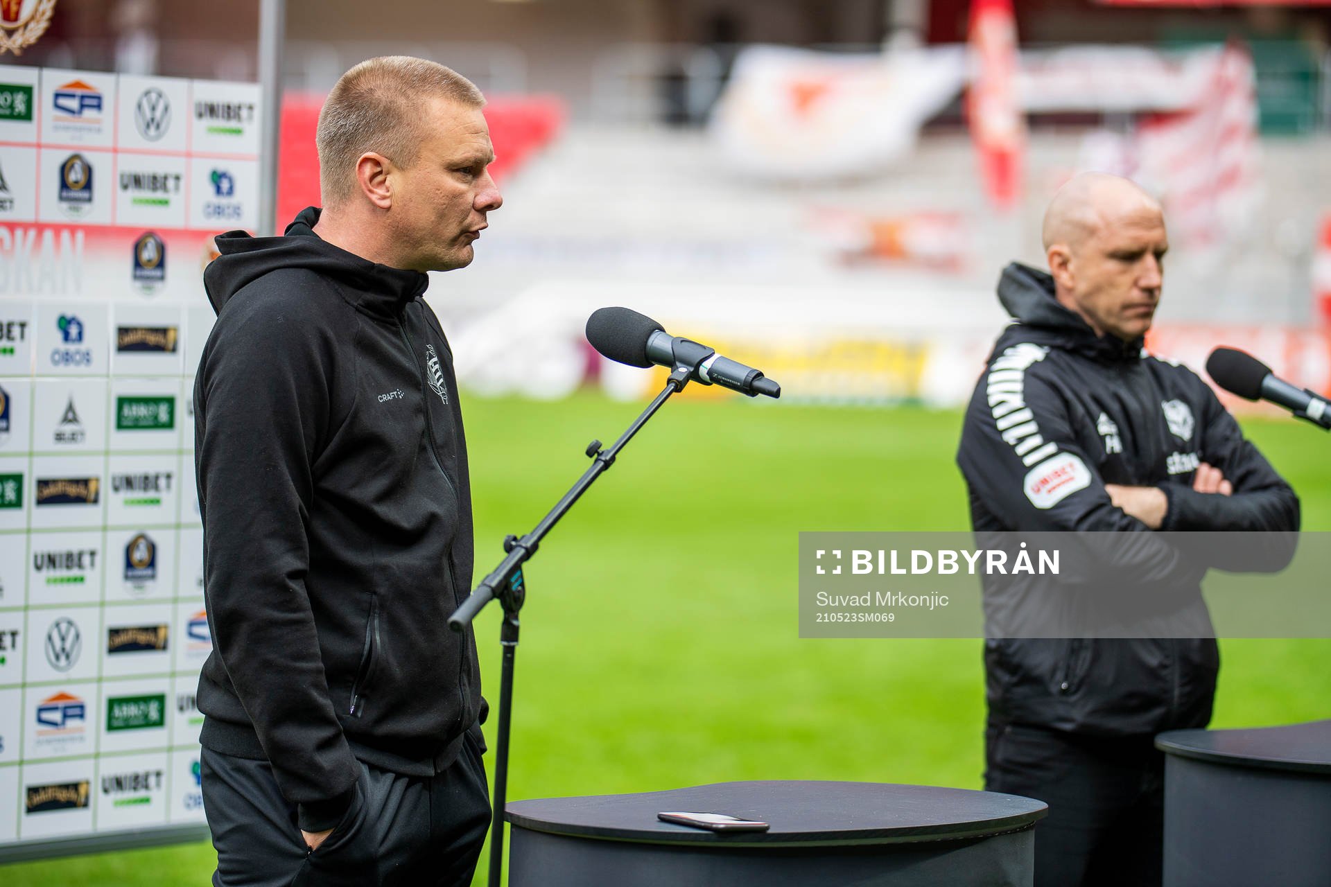Hammarbys tränare Stefan Billborn och Kalmars tränare