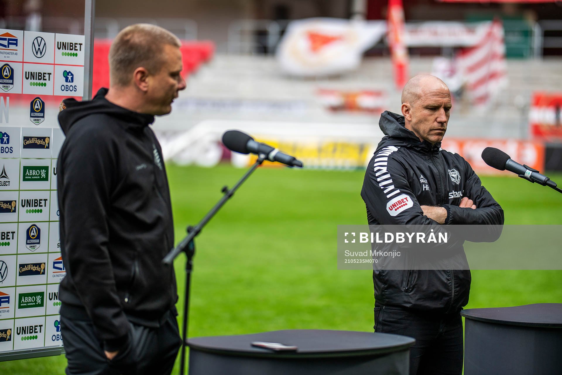 Hammarbys tränare Stefan Billborn och Kalmars tränare