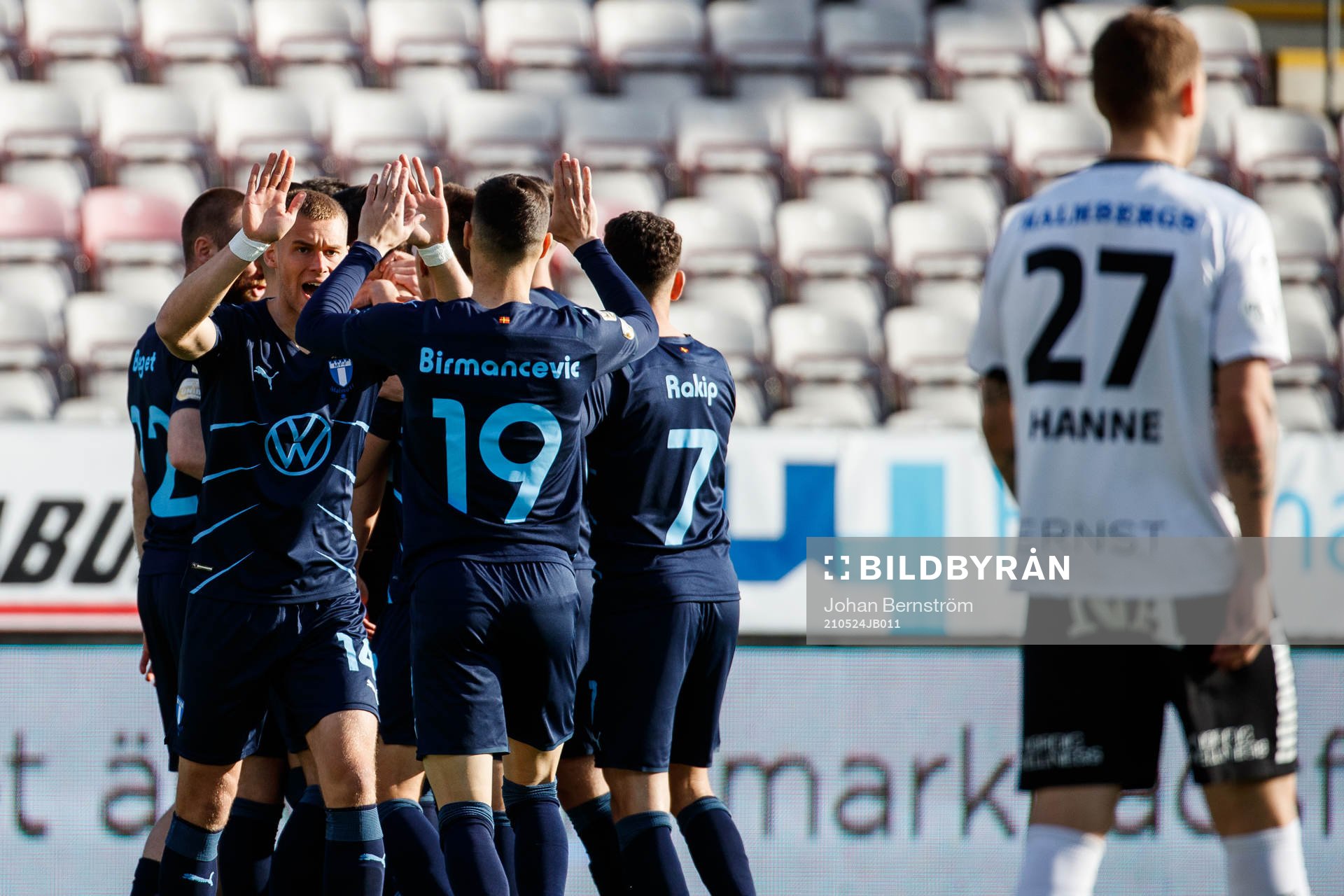 Malmö FFs spelare jublar