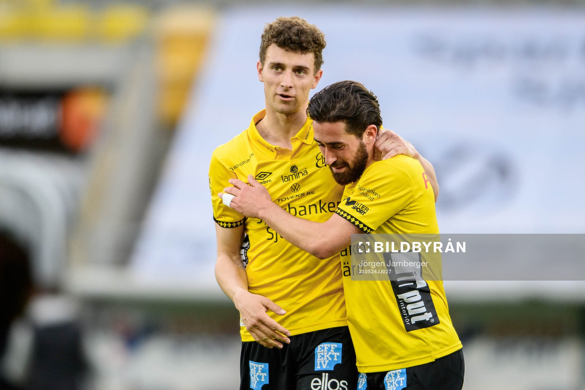 Elfsborgs Christopher McVey och Frederik Holst jublar