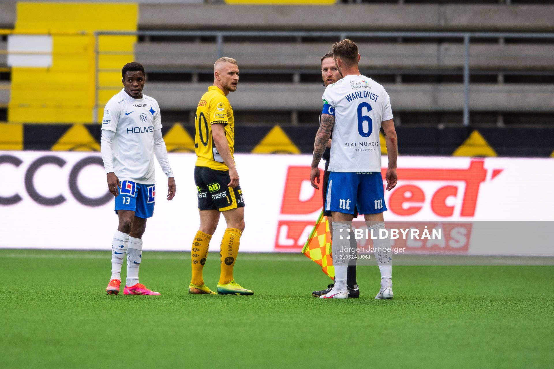 Elfsborgs Simon Strand och IFK Norrköpings Linus Wahlqvist
