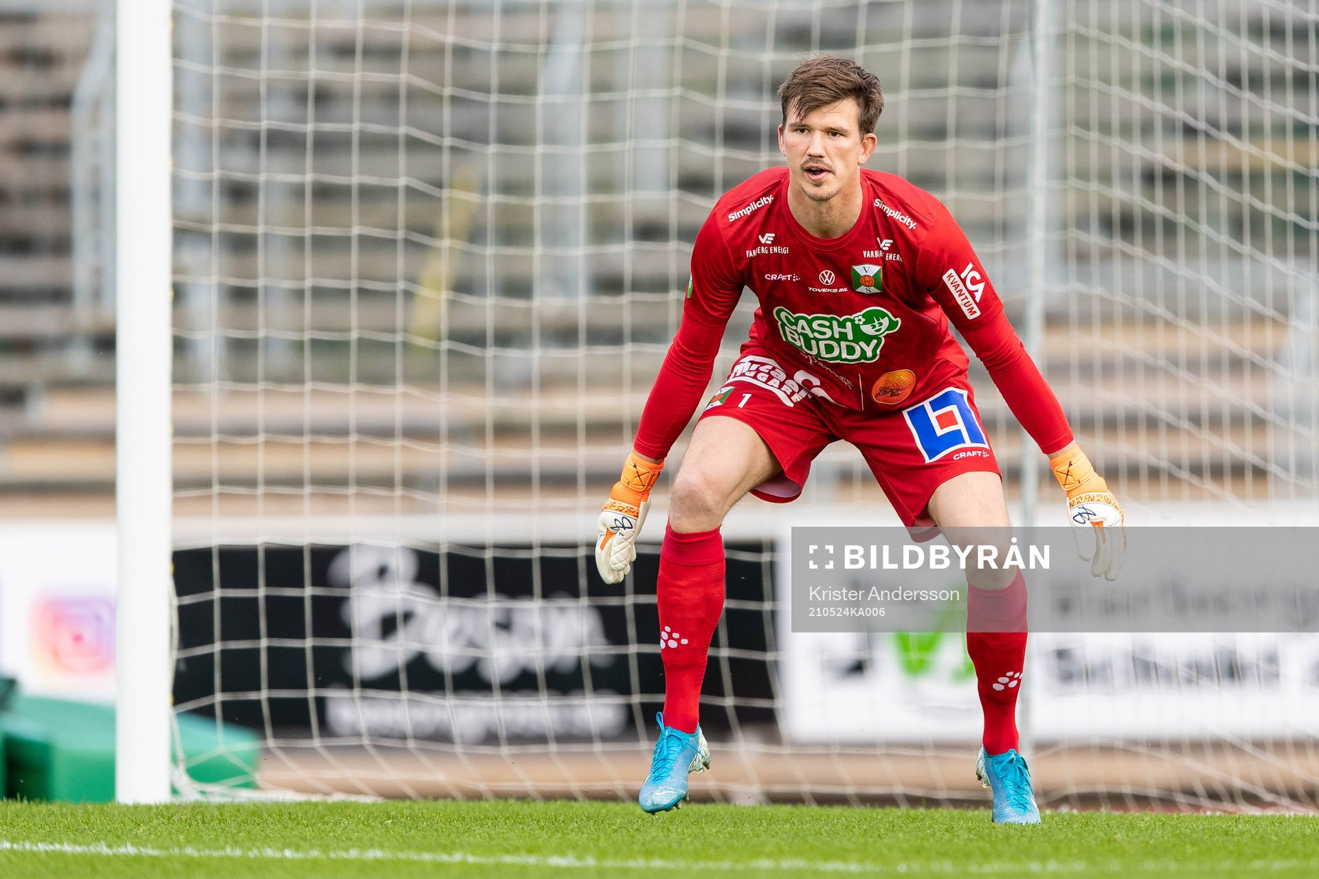 Varbergs målvakt August Strömberg