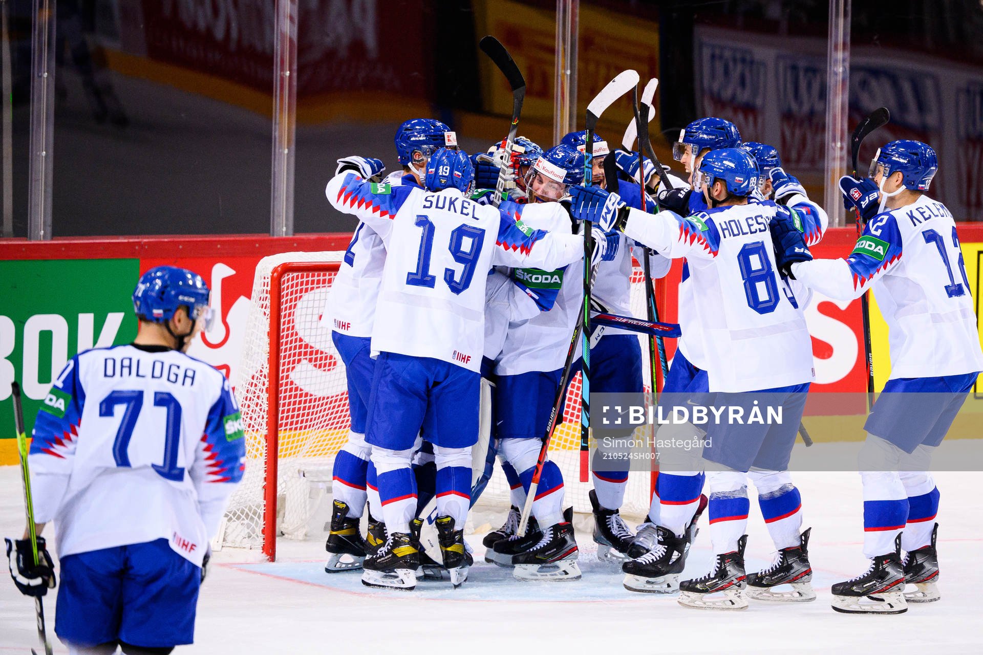 Players of Slovakia celebrate