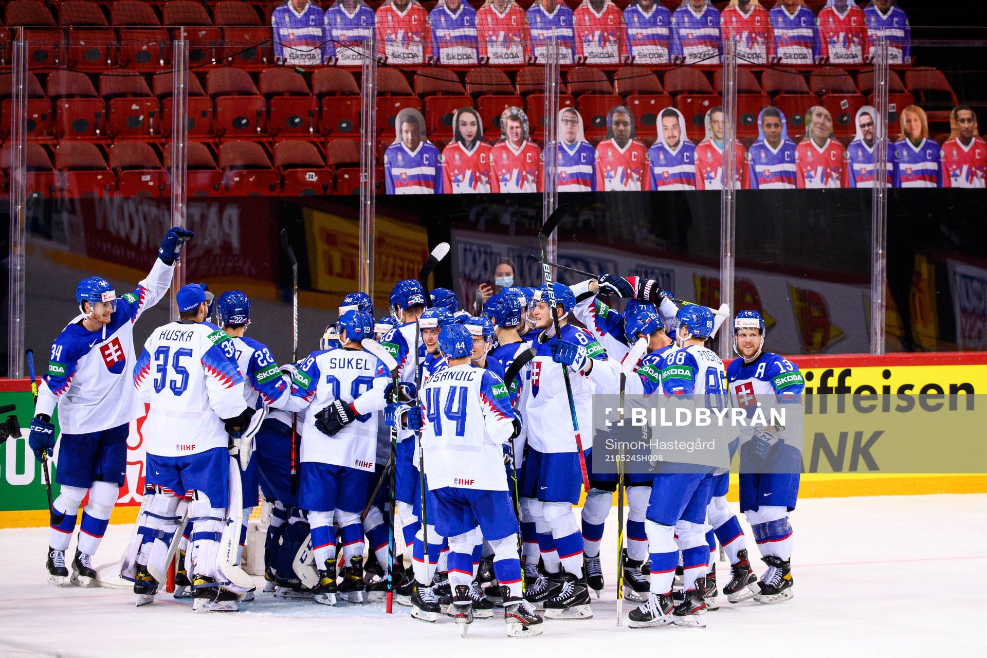 Players of Slovakia celebrate