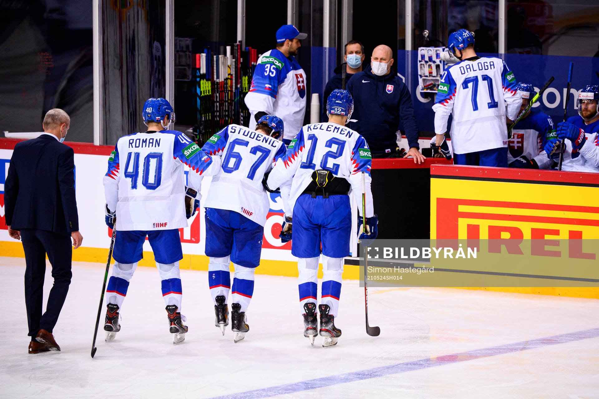 Marian Studenic of Slovakia in pain