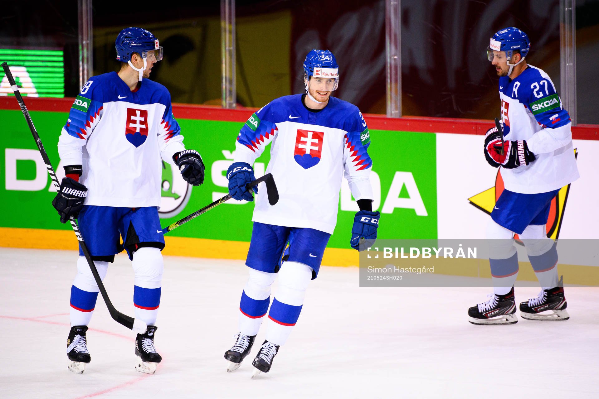 Martin Gernat, Peter Cehlarik and Marek Hrivik of Slovakia
