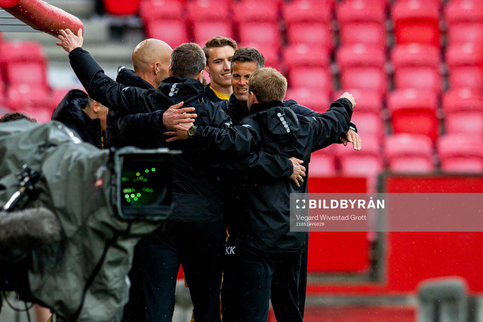 Kjetil Knutsen, head coach of Bodø/Glimt, celebrates with