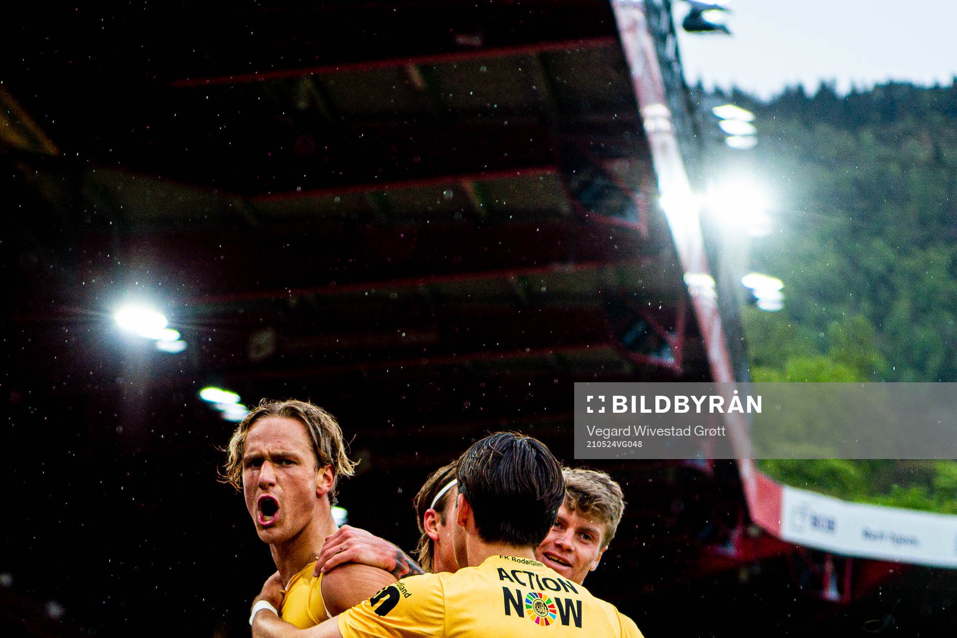 Erik Botheim of Bodø/Glimt celebrates