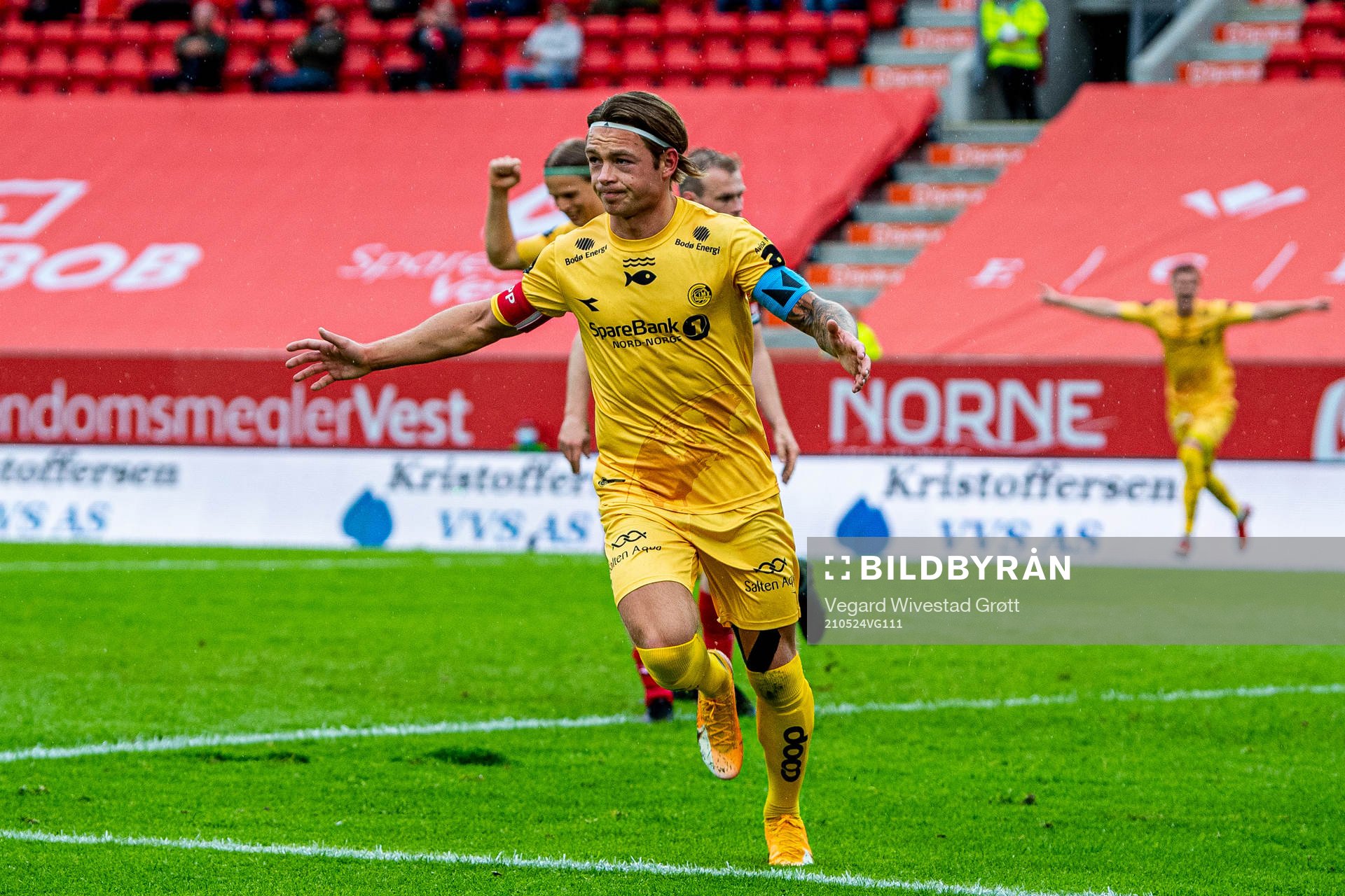 Patrick Berg of Bodø/Glimt celebrates