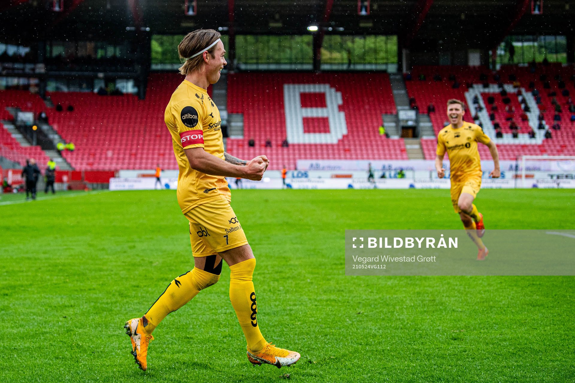 Patrick Berg of Bodø/Glimt celebrates