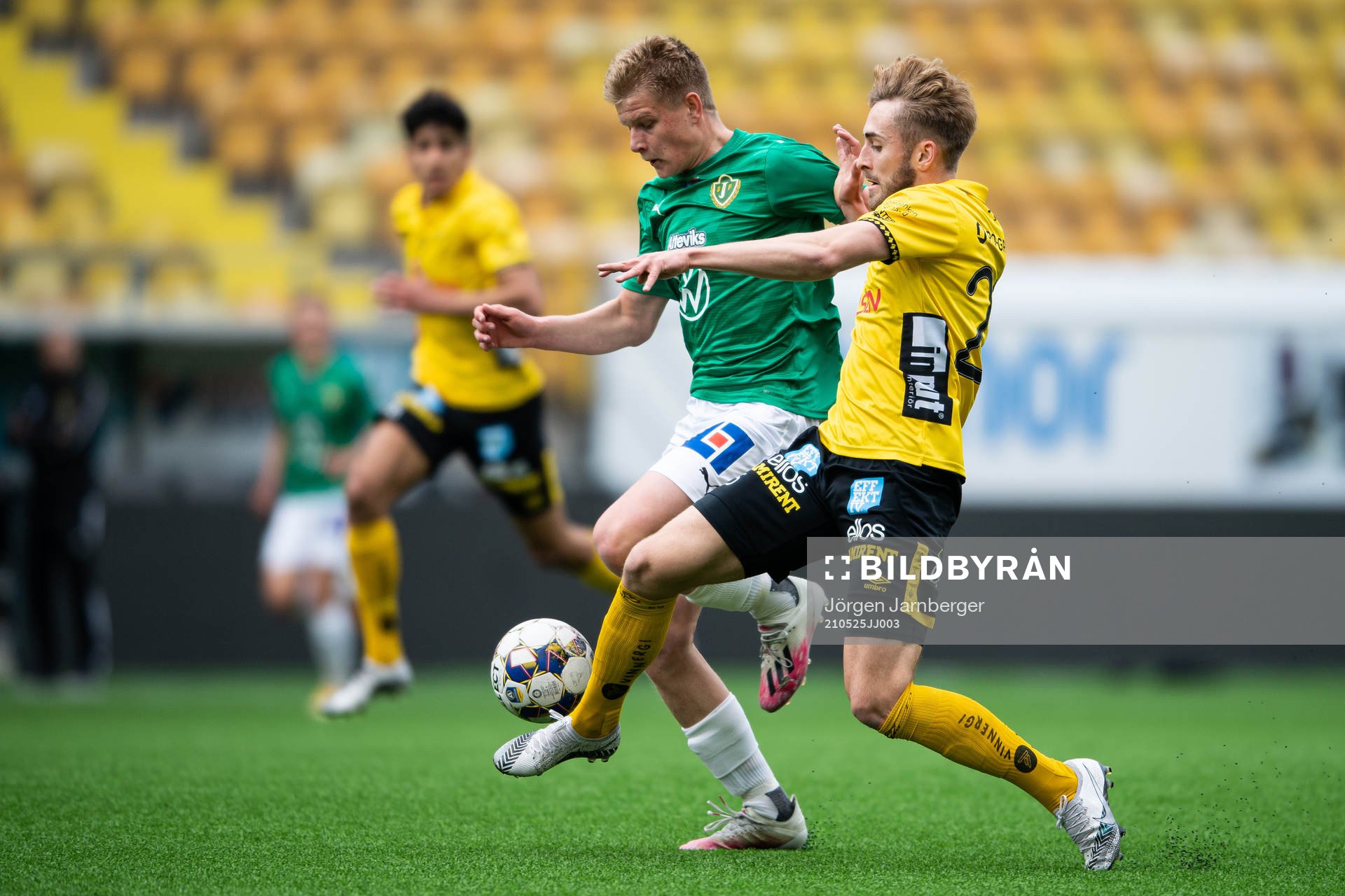 Jönköpings Arvid Eriksson och Elfsborgs Jack Cooper Love