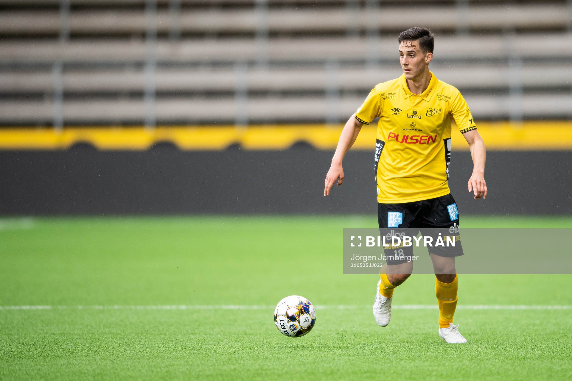 Elfsborgs Stefan Ceganjac under fotbollsmatchen i U21 Allsvenskan mellersta mellan Elfsborg och Jönköping södra den 25 maj 2021 i Borås.