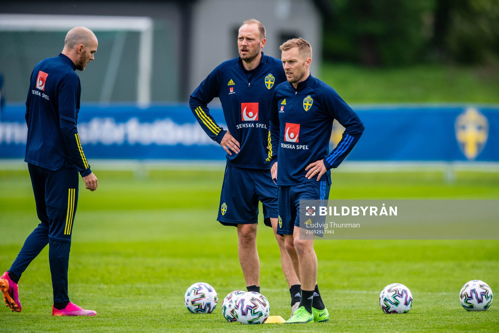 Marcus Danielson, Andreas Granqvist and Sebastian Larsson