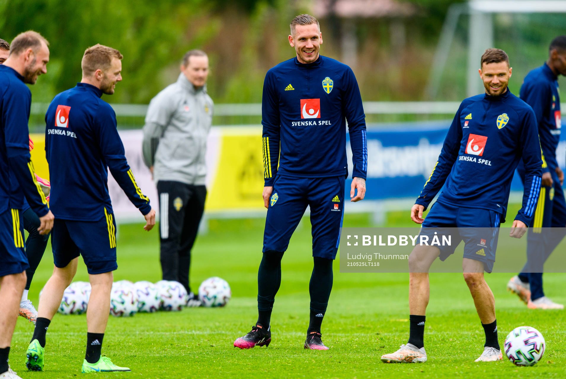 Goalkeeper Robin Olsen and Marcus Berg