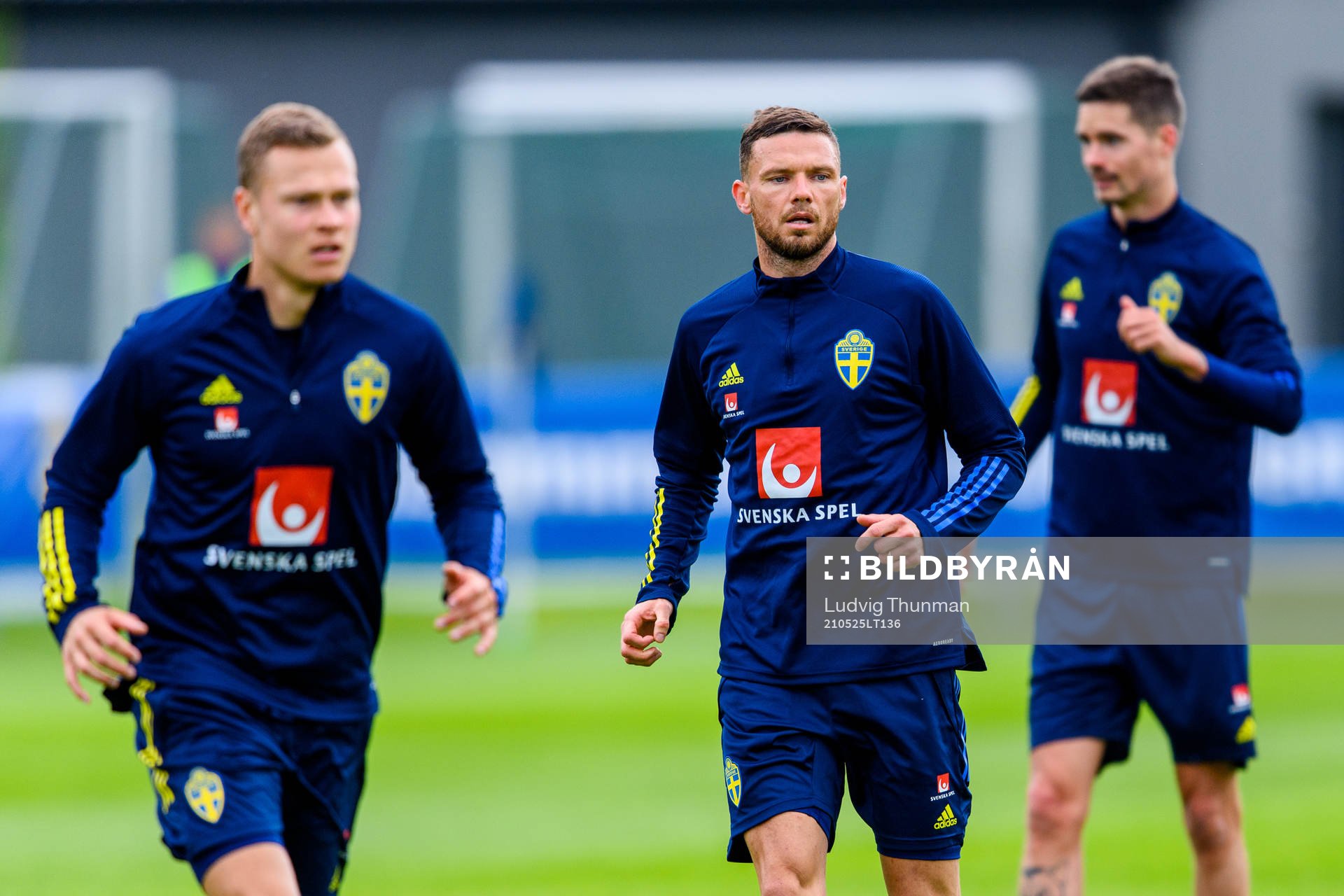 Viktor Claesson, Marcus Berg and Mikael Lustig
