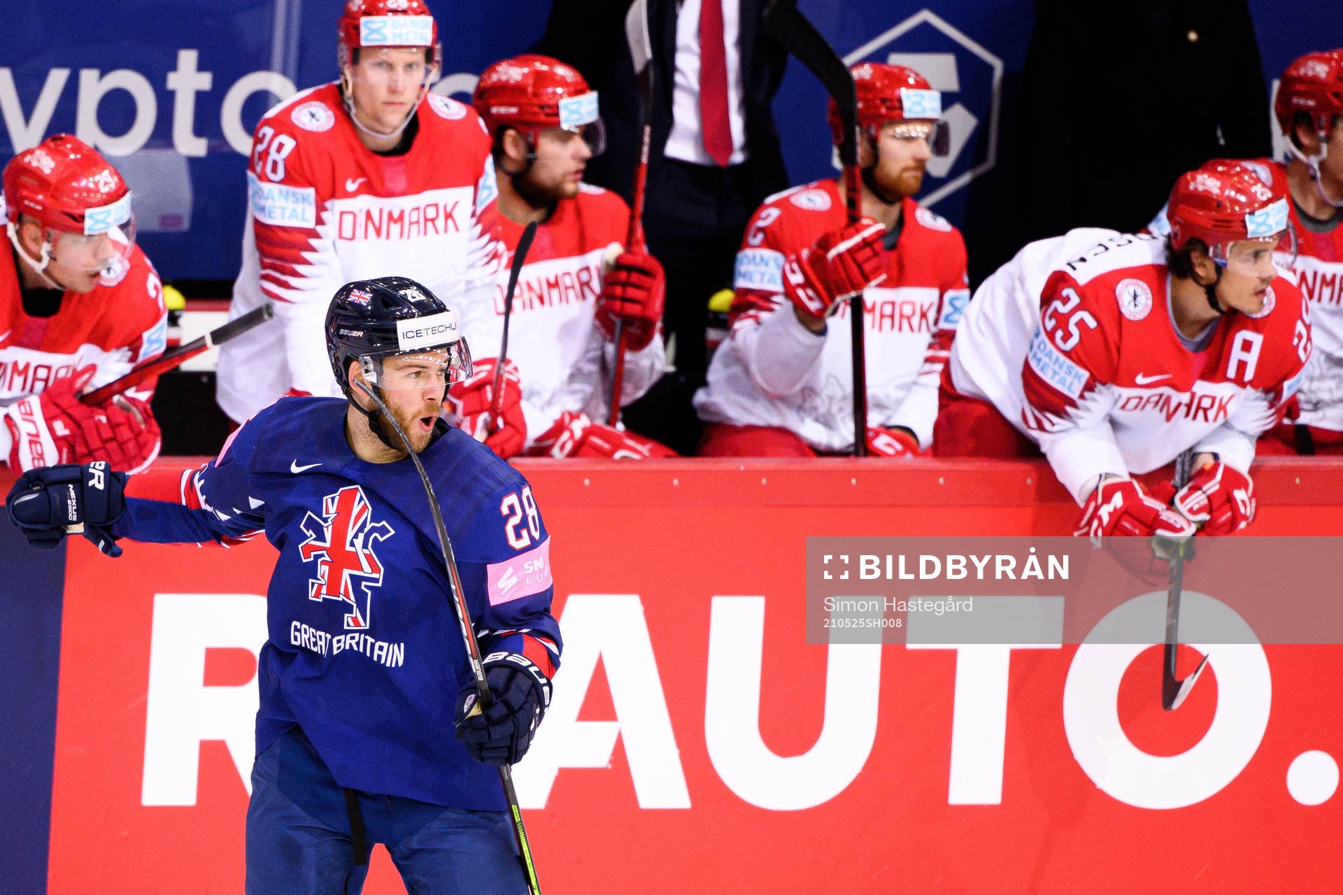 Ben O’Connor of Great Britain celebrates the 1-0+ goal