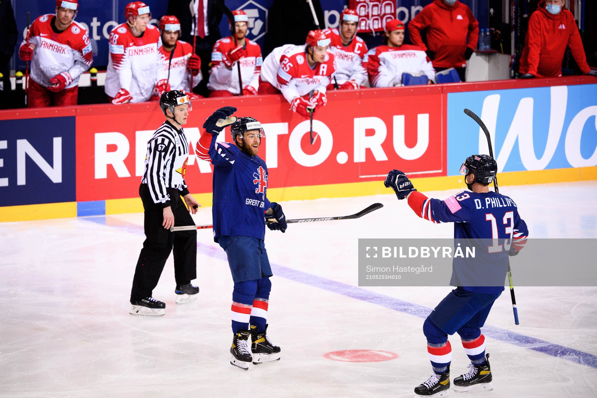 Ben O’Connor of Great Britain celebrates the 1-0+ goal