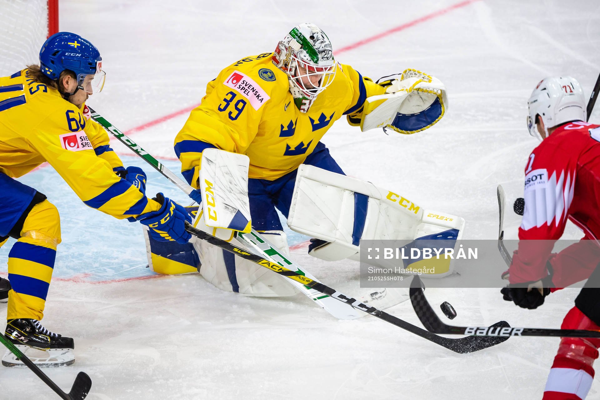 Goalkeeper Adam Reideborn of Sweden