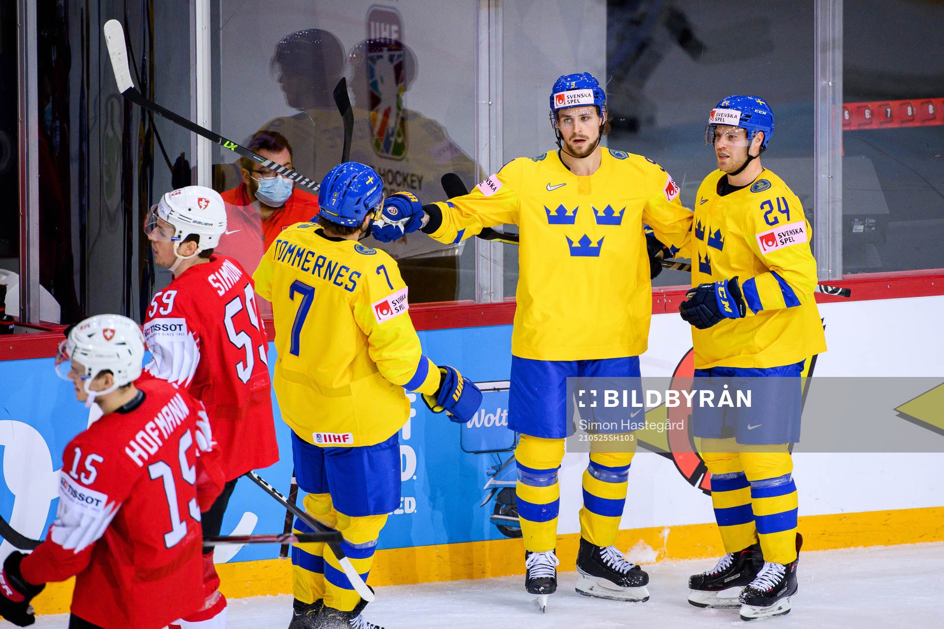 Adrian Kempe, Henrik Tömmernes and Oscar Lindberg of