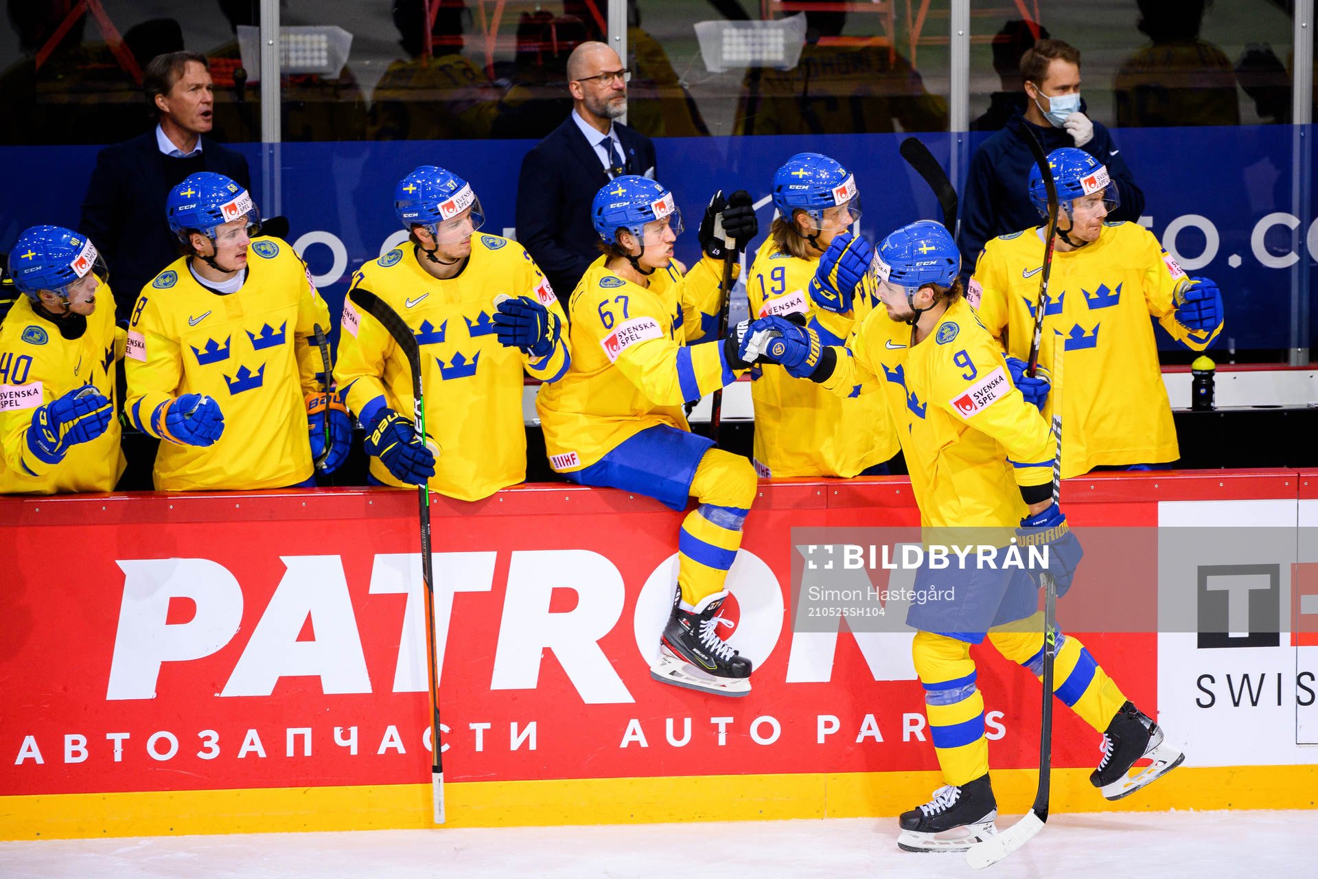 Adrian Kempe of Sweden celebrates the 0-2 goal