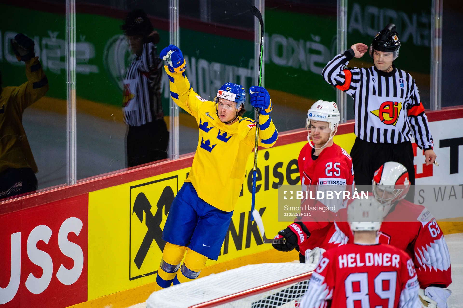 Victor Olofsson of Sweden celebrates