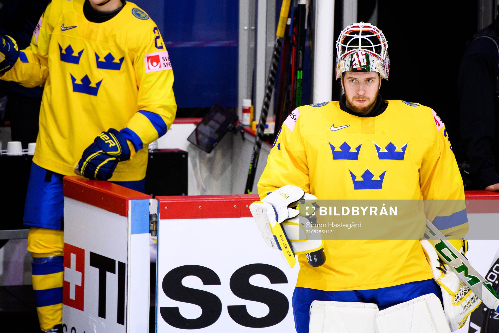 Goalkeeper Adam Reideborn of Sweden