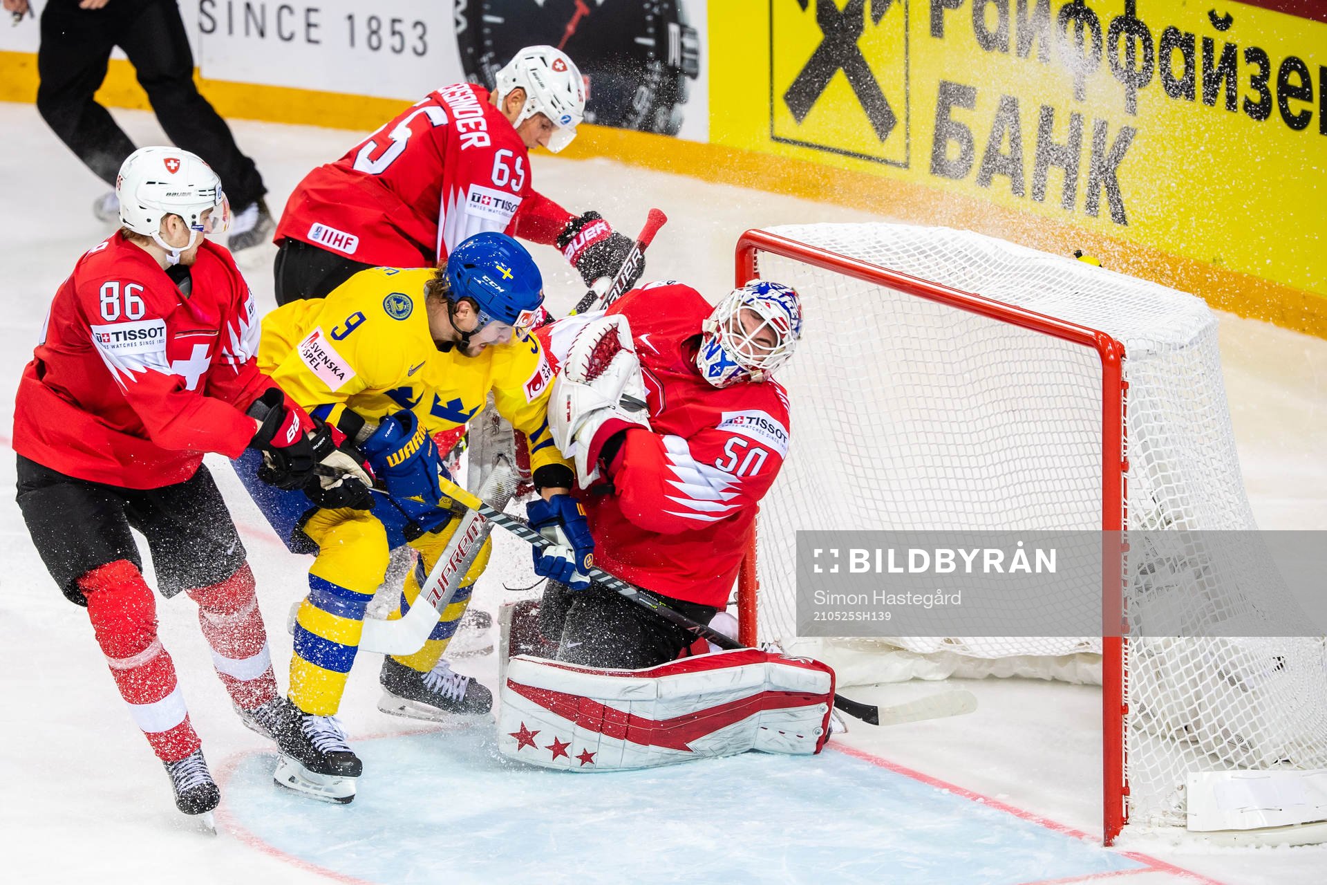 Adrian Kempe of Sweden and Janis Moser, Ramon Untersander