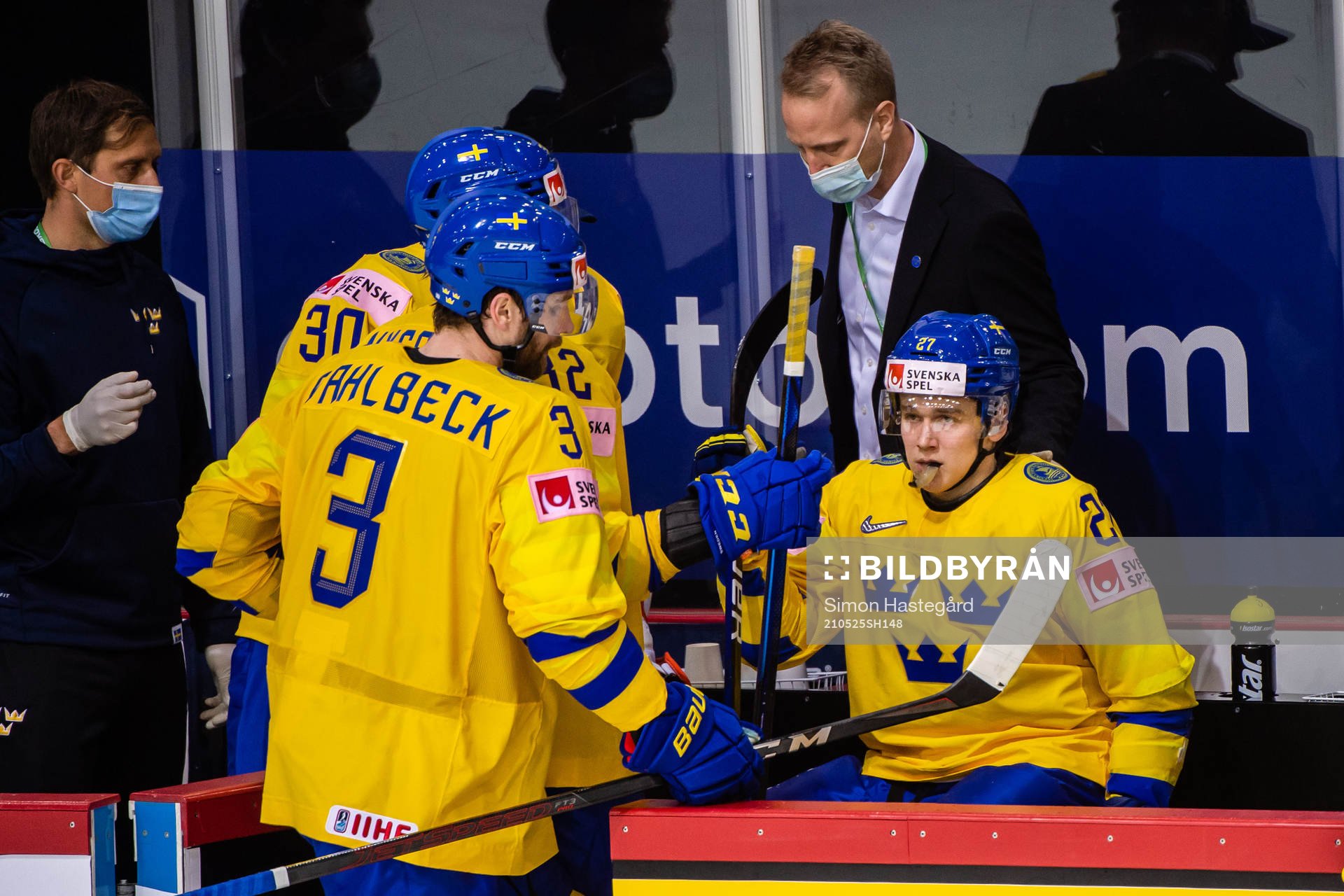 Nils Lundkvist of Sweden in pain