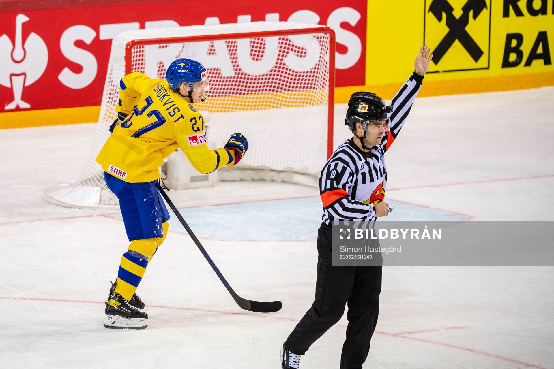 Nils Lundkvist of Sweden in pain