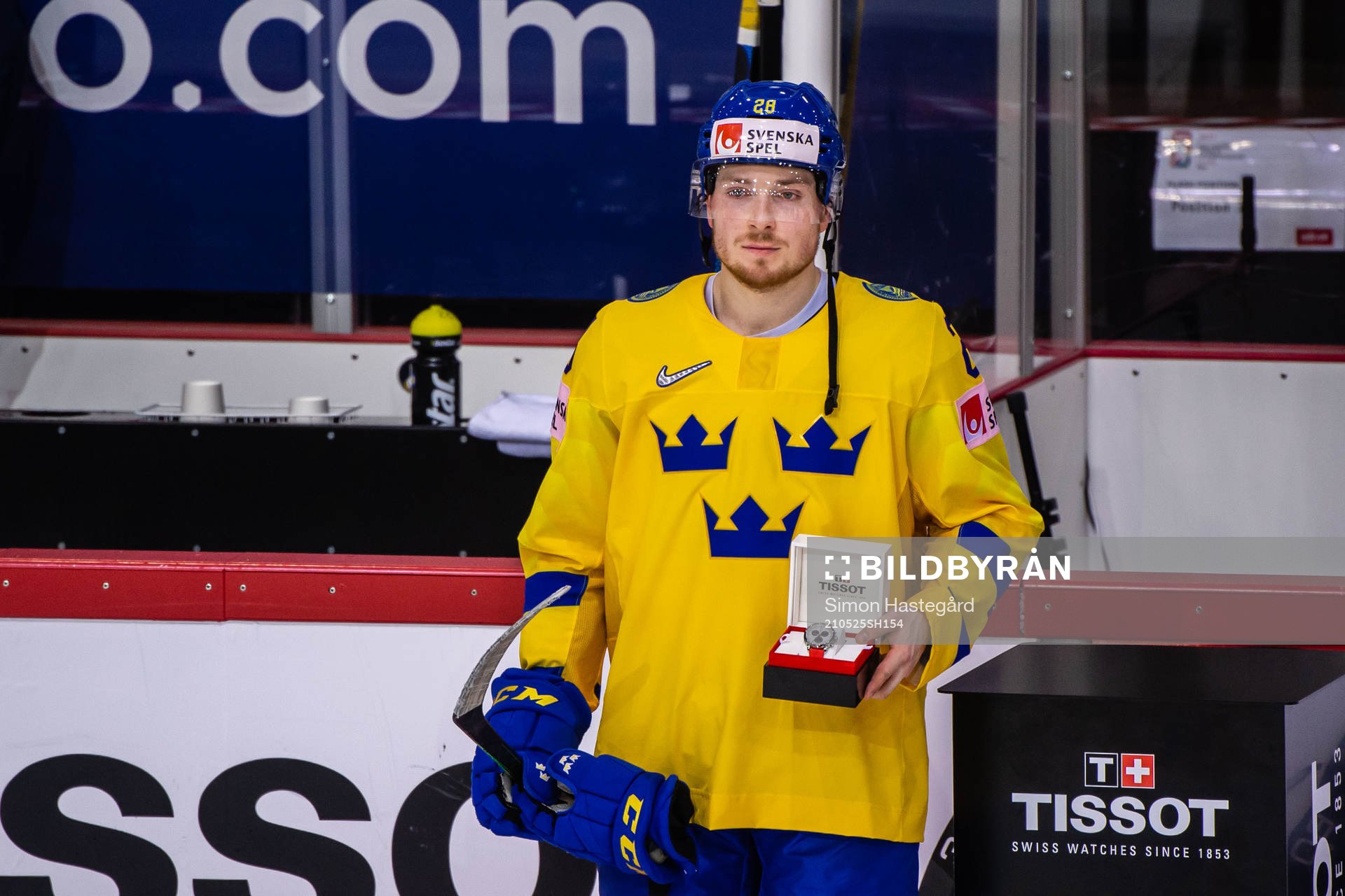 Jesper Frödén of Sweden player of the match