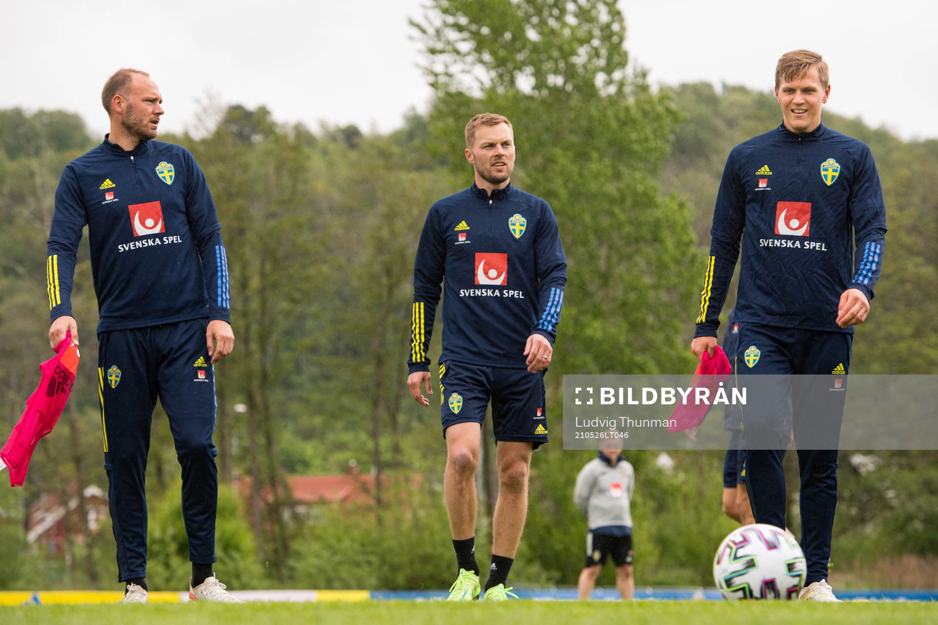 Andreas Granqvist, Sebastian Larsson and Joakim Nilsson