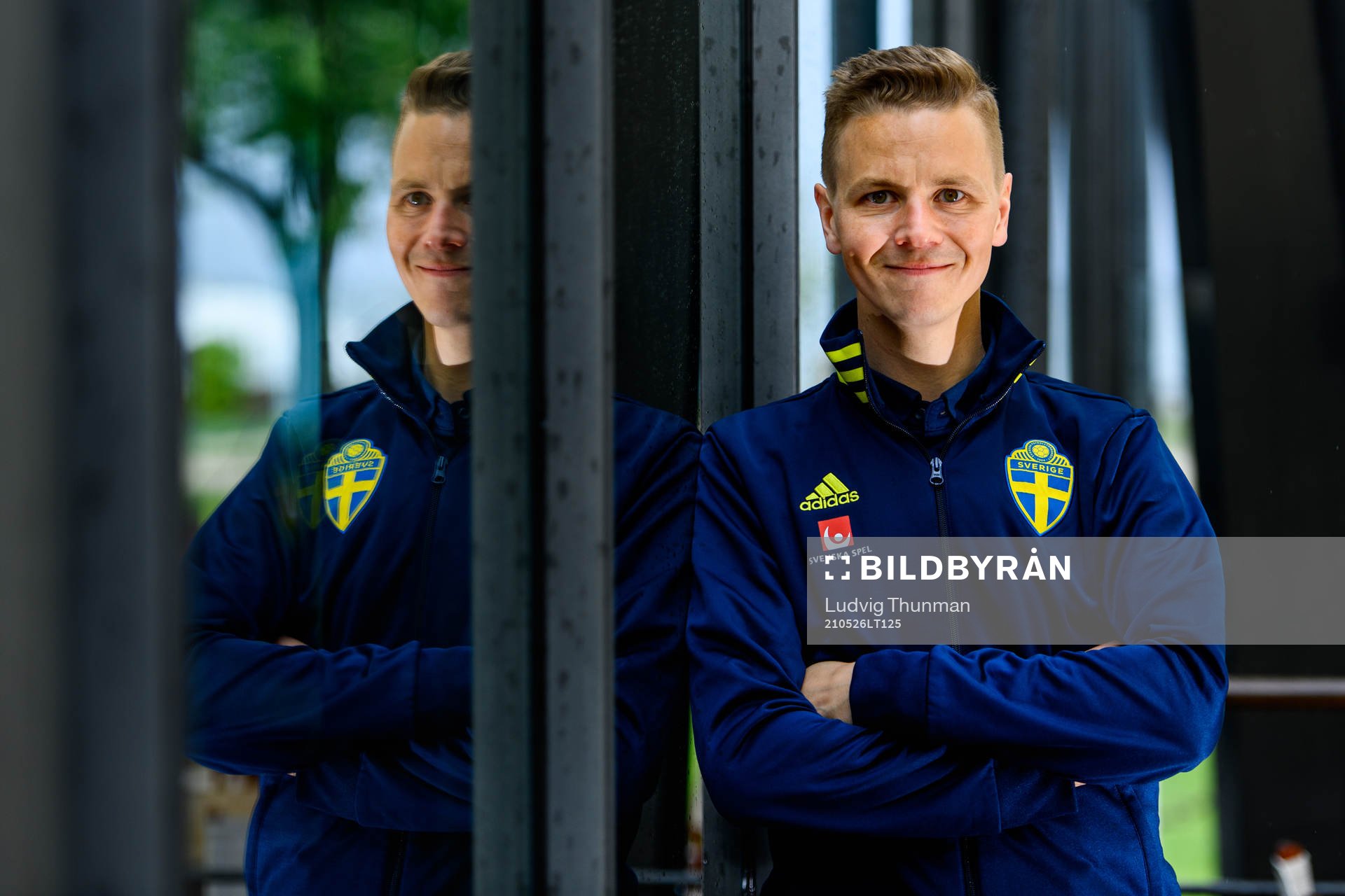 Goalkeeper coach Maths Elfvendal of the Swedish national