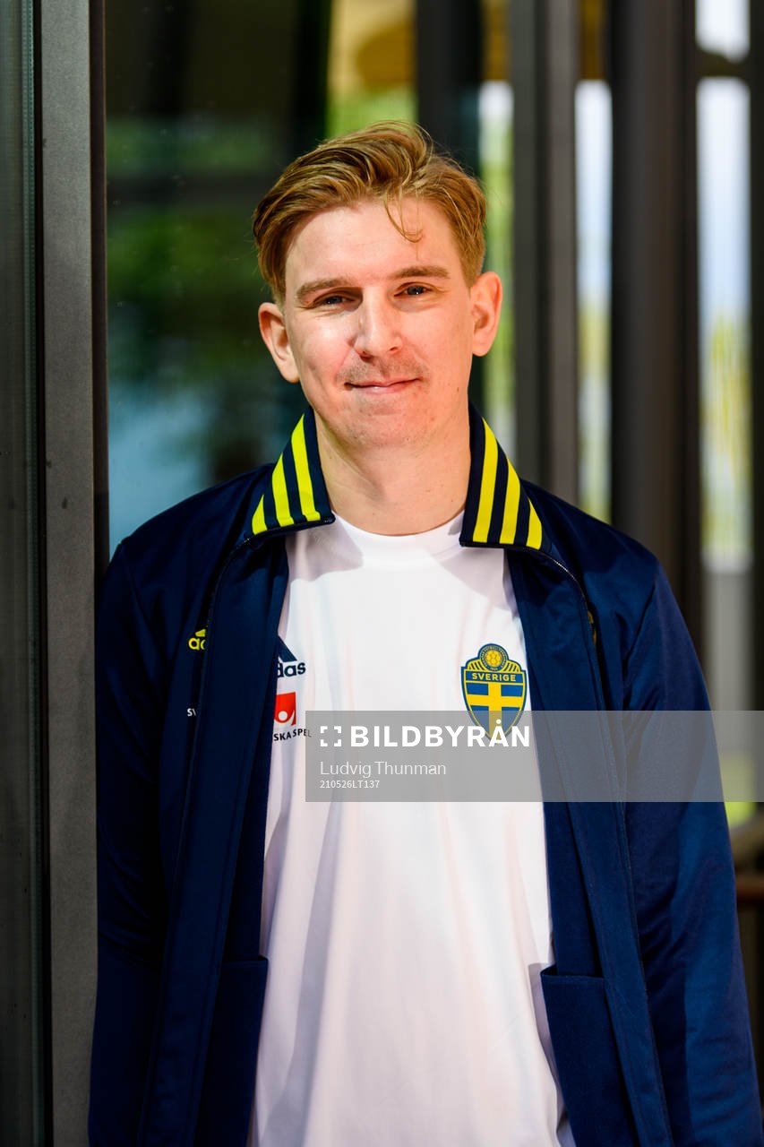 Social media manager Andreas Hård of the Swedish national