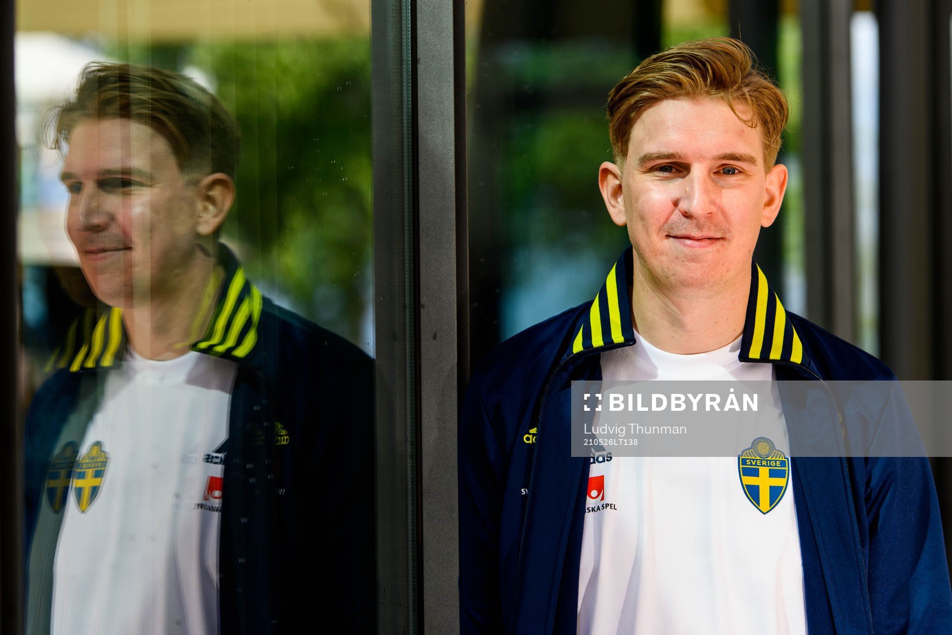 Social media manager Andreas Hård of the Swedish national