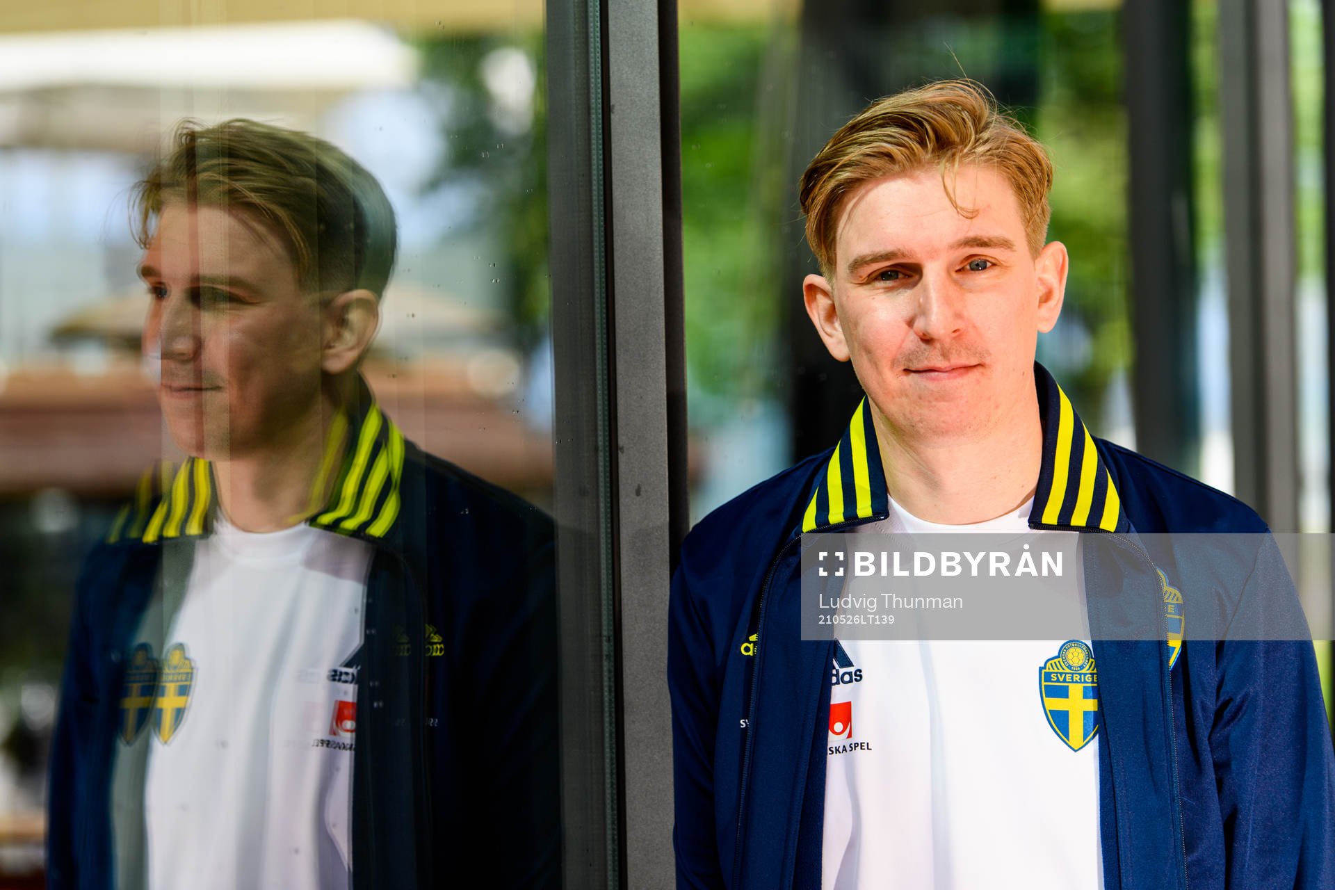 Social media manager Andreas Hård of the Swedish national