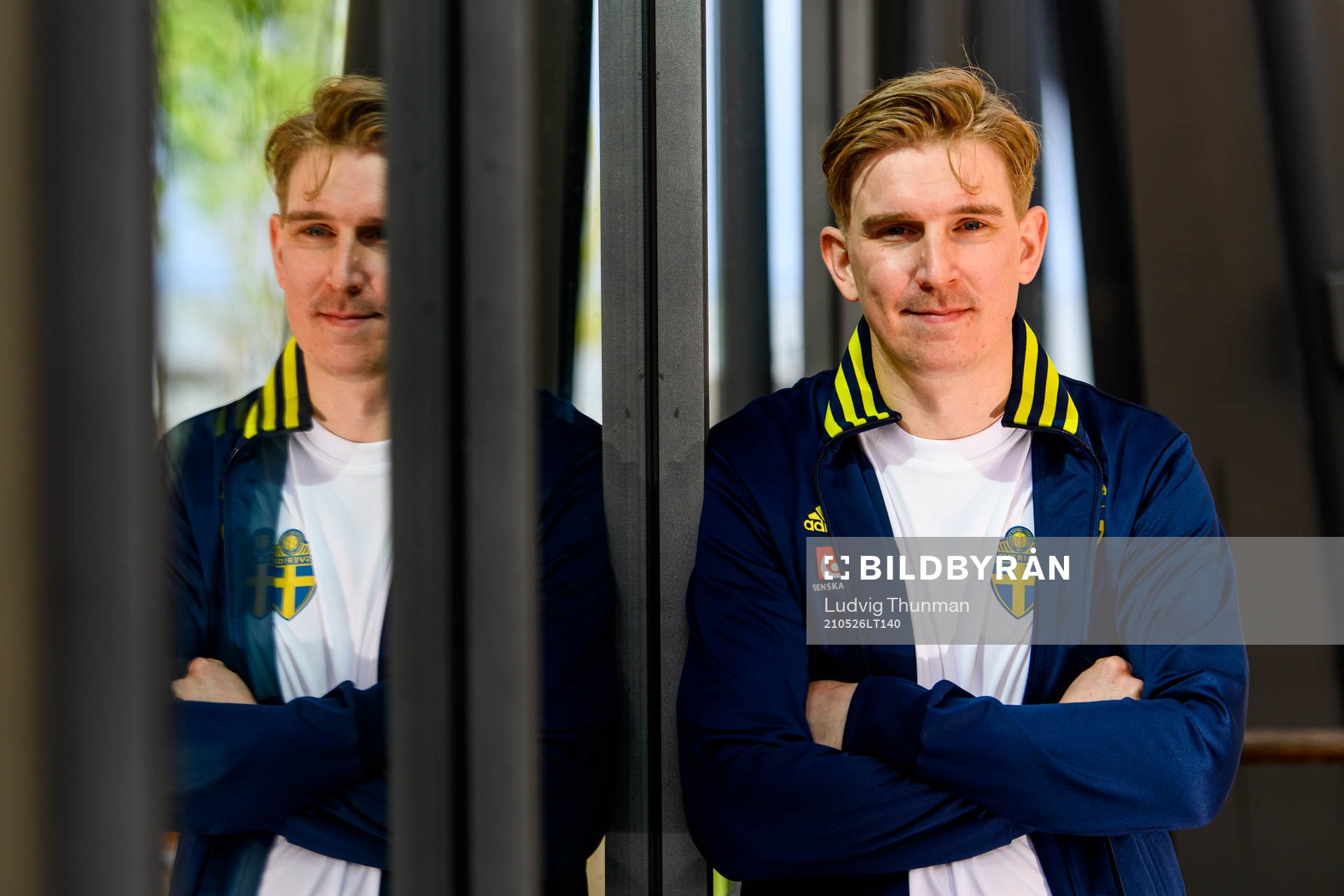 Social media manager Andreas Hård of the Swedish national