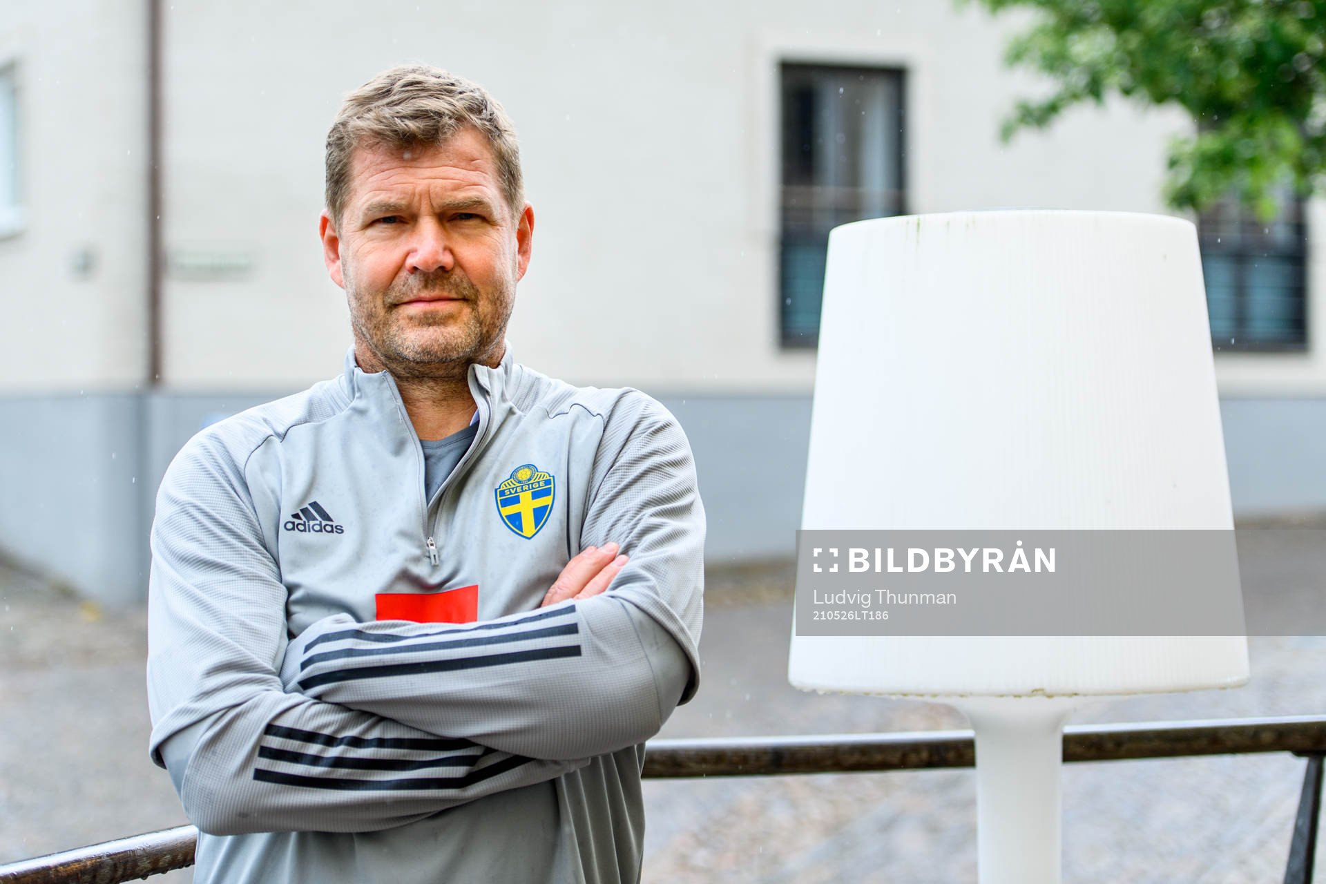Kit manager Roger Jacobsson of the Swedish national